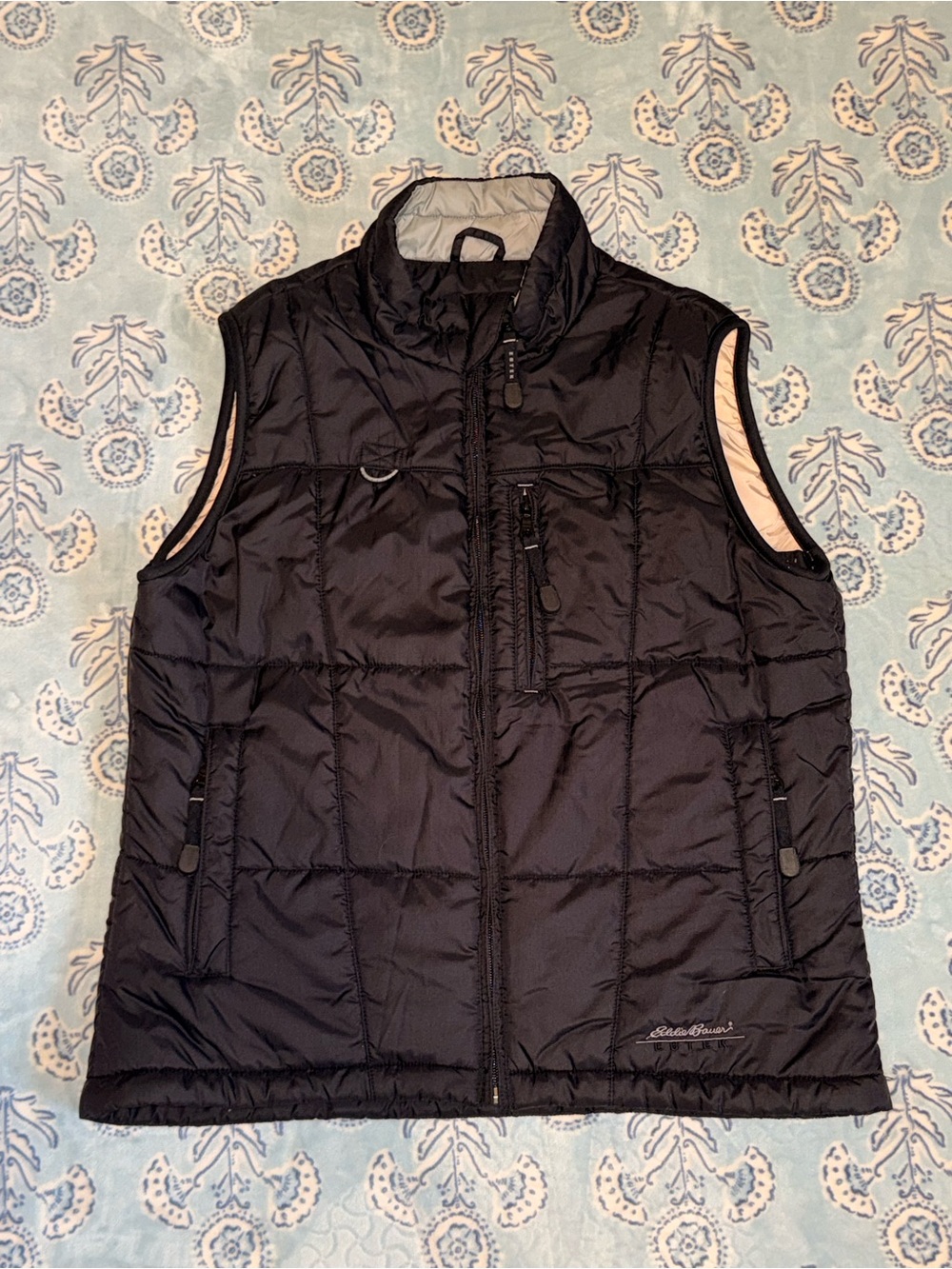 Eddie Bauer Black Quilted Puffer Vest
